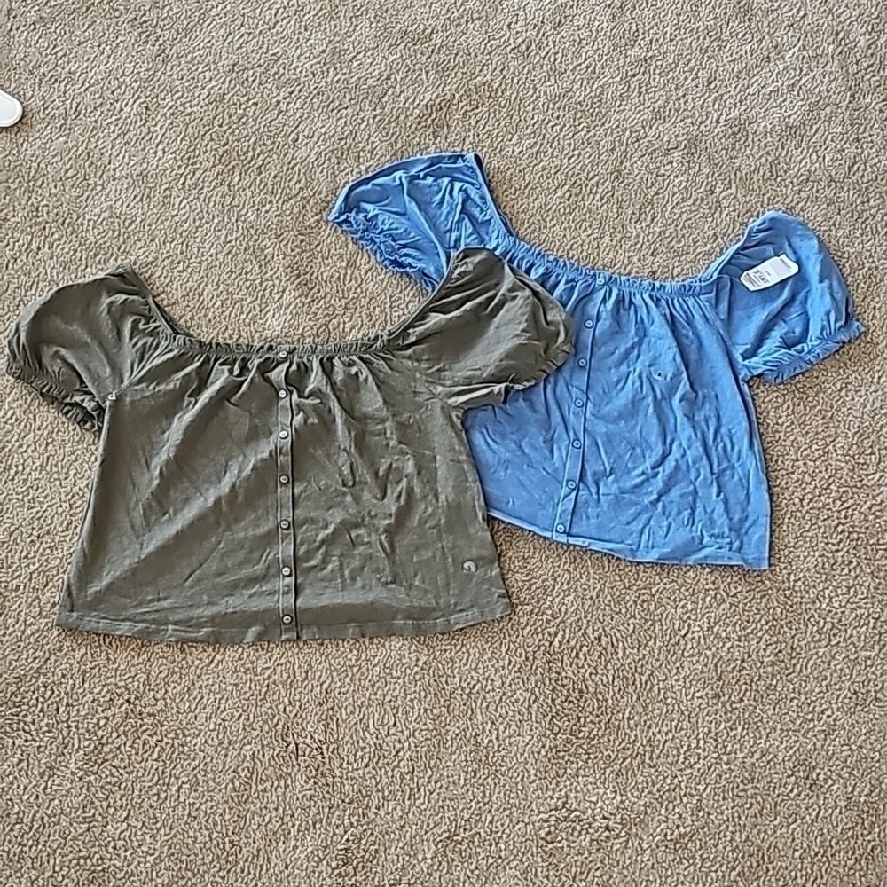 American Eagle Outfitters Puff Sleeve Top Bundle Small